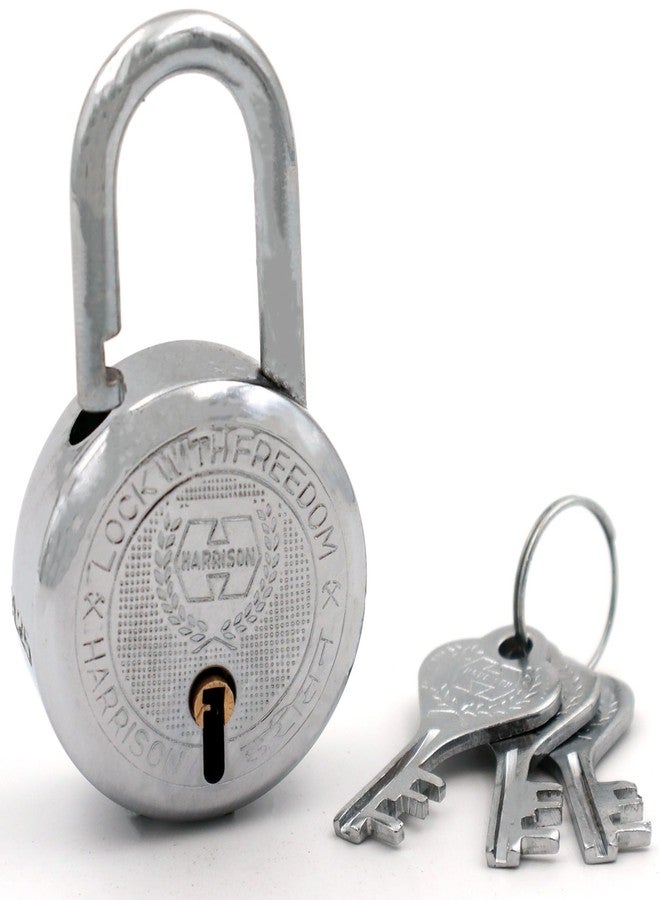 Harrison Padlocks/Round Padlock 40mm 5 Lever with 3 Keys T-26-0272 Pack of 4/Padlock, Padlocks, Locks for Home, Locks for Main Door, gate Lock - Image 2